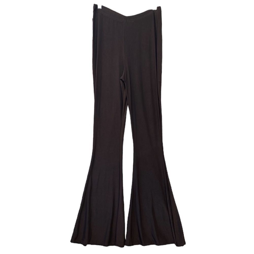 Nasty Gal Flared Pants Womens Size 10 High Waisted Ruched